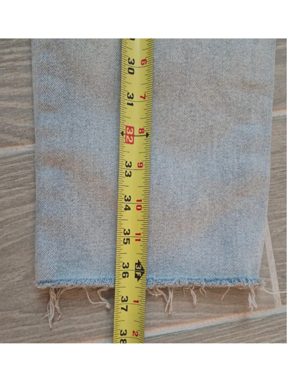 Women's RSQ Light Blue Distressed High Rise Straight Leg Jeans Size 27